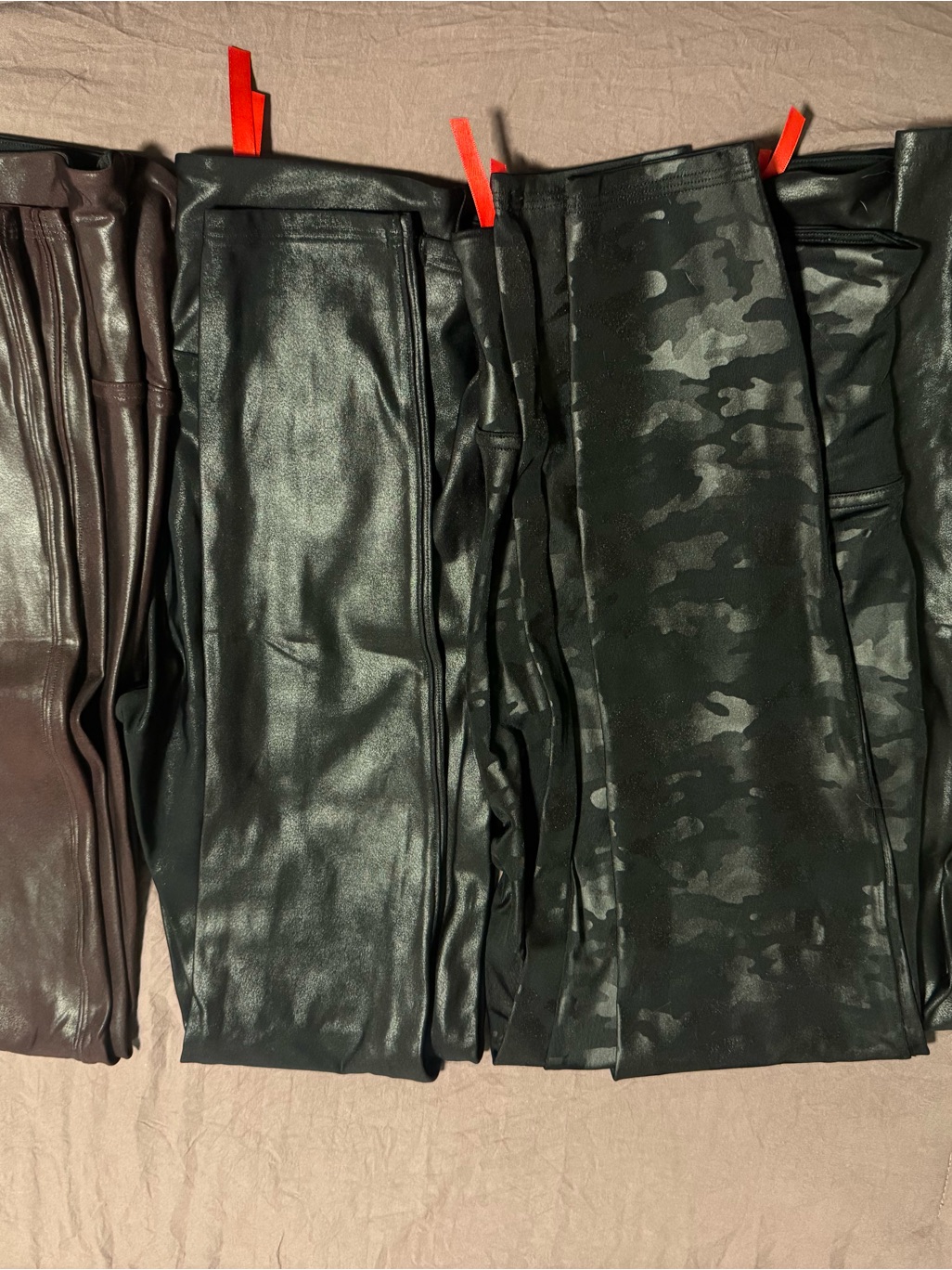 Spanx Faux Leather Leggings Four Pair